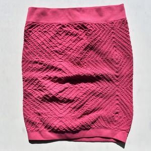 BCBGeneration Pink Bodycon Mini Skirt